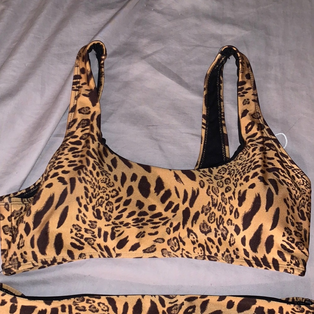 Leopard print bikini
